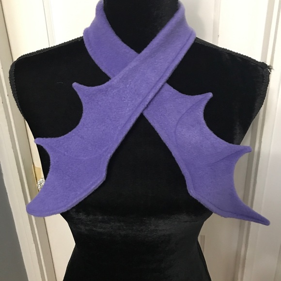 Accessories - Cute purple bat scarf